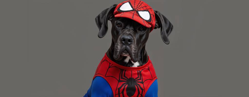 disfraces de perro para carnaval inspirados en personajes famosos spiderman