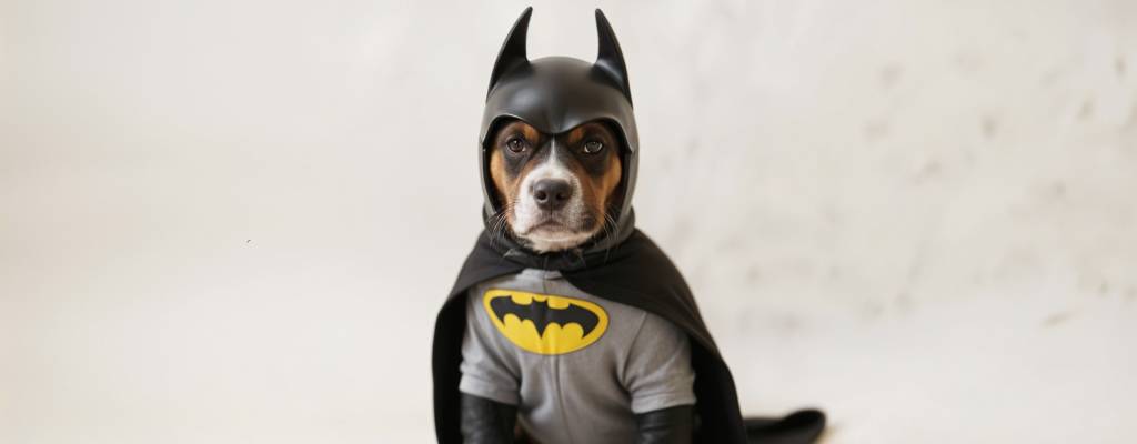 disfraces de carnaval para perros inspirados en personajes famosos batman