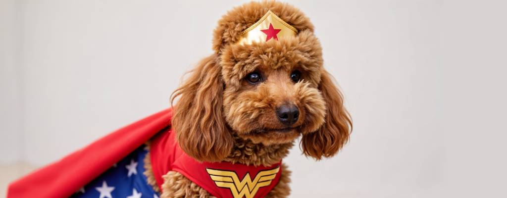 disfraces de carnaval para perros inspirados en personajes famosos wonder woman