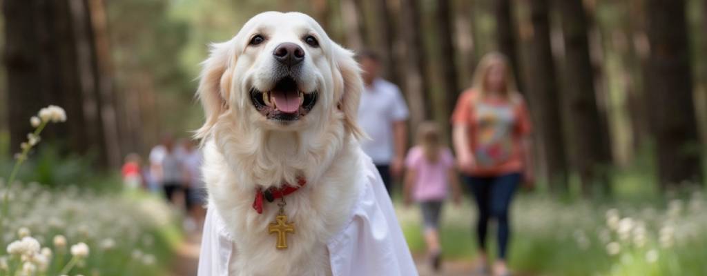 perro en procesion